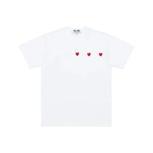 CDG Play Белая Унисекс Футболка