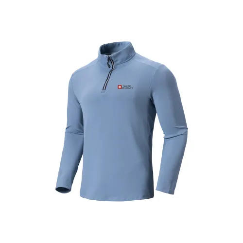 SWISS MILITARY Маленький водолазка из трикотажной ткани топ для активного отдыха мужская рубашка