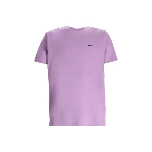 Hugo Boss Фиолетовые Мужские T-рубашки