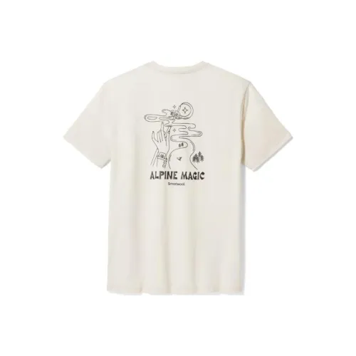 SMARTWOOL Стандартная футболка унисекс абрикосового цвета