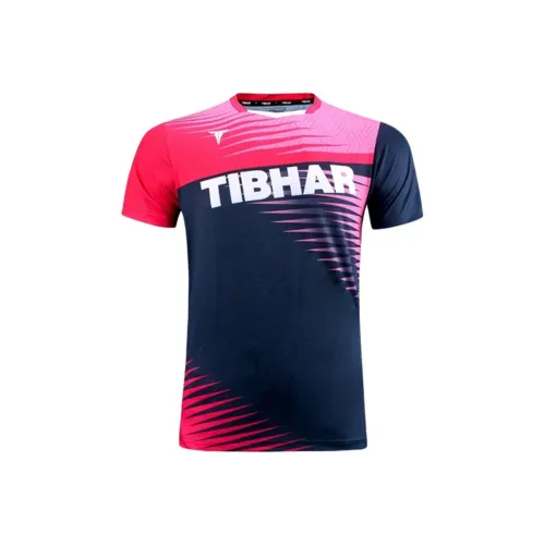 TIBHAR Темно-синий/Розовый Мужская Т-рубашка