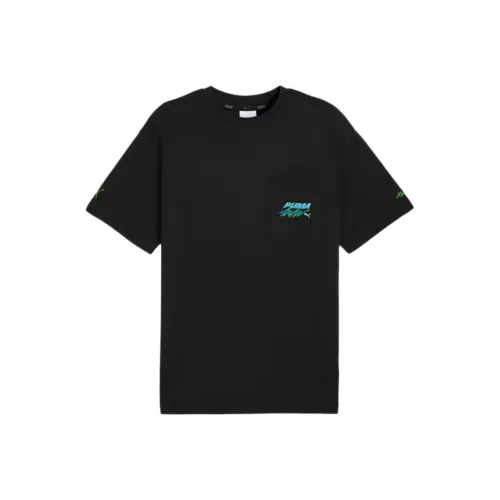 PUMA x A$AP ROCKY совместная модель Карман FW24 T Рубашка Мужская Черная