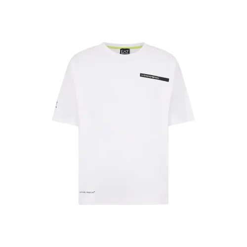 EMPORIO ARMANI EA7 Белая Мужская T-Рубашка