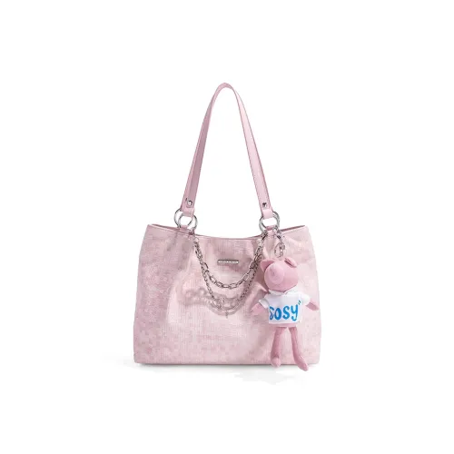 CLEVER KETCH ПУ (полиуретан) Сумка-тоут Подмышечный Плечевой Сумка Стандартная Женская Розовая Синяя