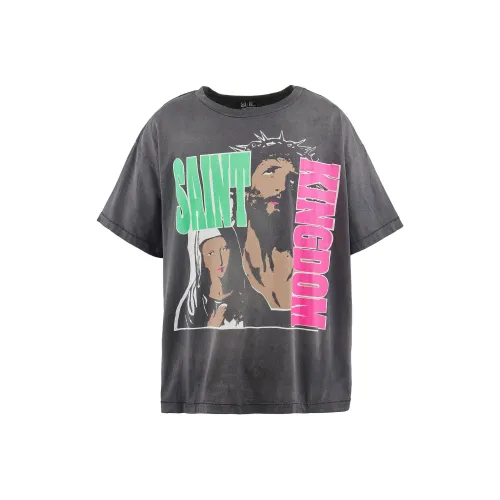 SAINT Mxxxxx x LASTMAN SS24 T Рубашка Унисекс Черный