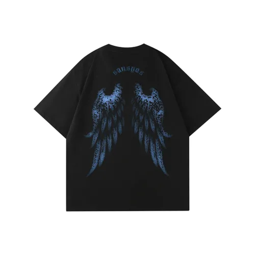 SANSYAS Черная унисекс футболка