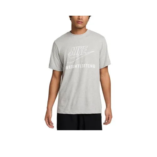 Nike Swoosh Серый Мужской T-Рубашки