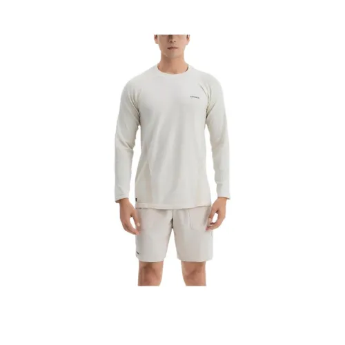 DECATHLON ARTENGO T Рубашка Мужская Светло-Белая Мел Серый Экрю