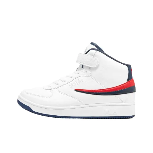 FILA A HIGH Баскетбольные кроссовки Высокие Белый/Морской синий/Красный Мужской