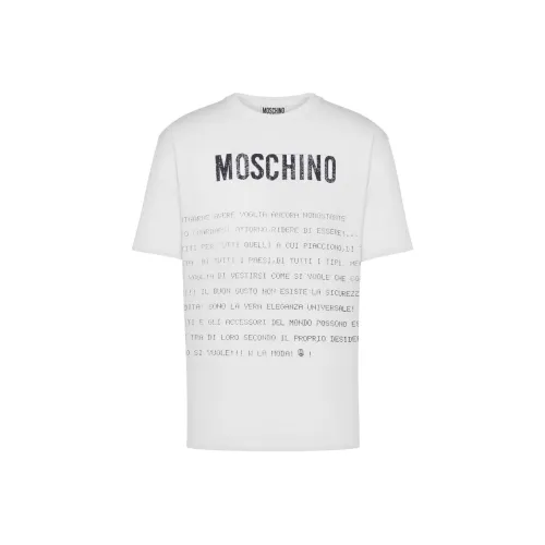 MOSCHINO Белая Мужская T-Рубашка