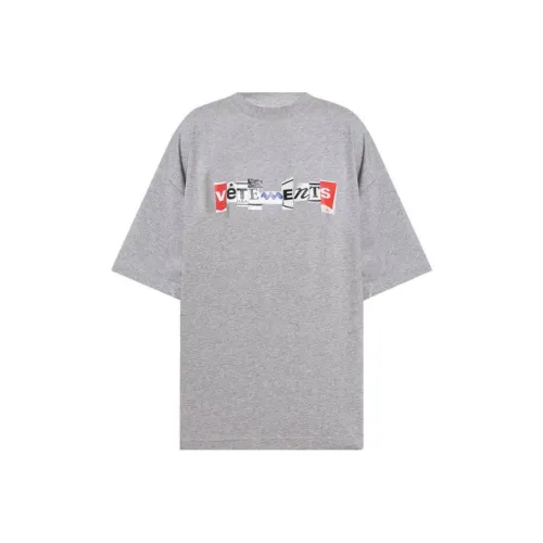 Vetements Серый Мужской T-Рубашки