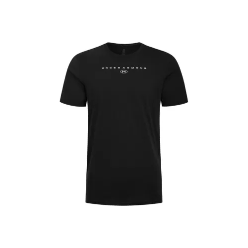 Under Armour Stacked SS25 T-Shirt Мужской Черный