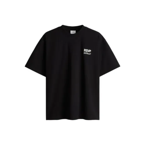 H&M Черные Мужские T-рубашки