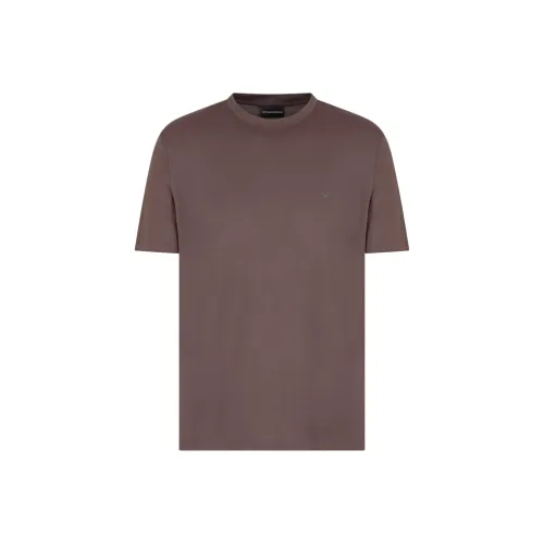 EMPORIO ARMANI SS25 T-Shirt Мужской Коричневый