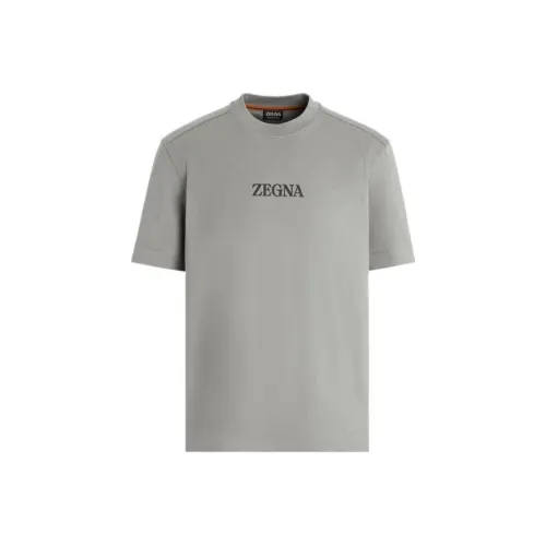 Ermenegildo Zegna Серые Мужские T-Рубашки