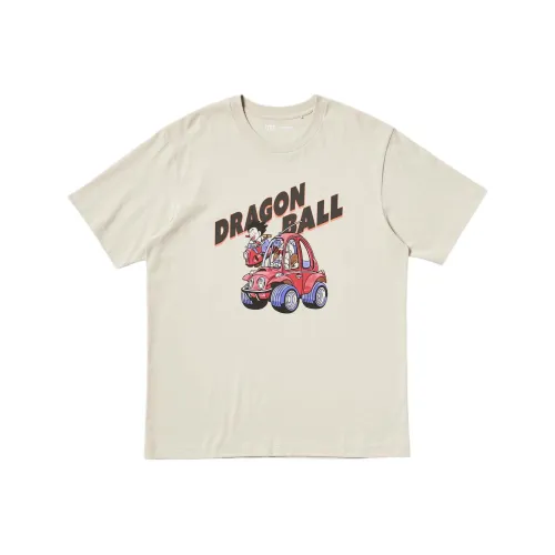 UNIQLO Dragon Ball Collaboration Натуральные Унисекс Футболки