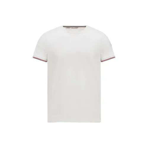Moncler Серый Белый Мужские T-рубашки