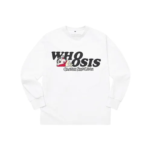 WHOOSIS X Карандаш SHIN Chan Коллаборация SERIES Унисекс Футболки