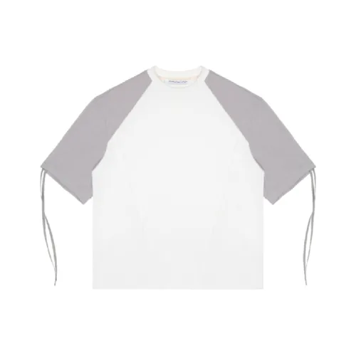 EMPTY REFERENCE x STUBBORN VISION T-Shirt Унисекс Серый Белый