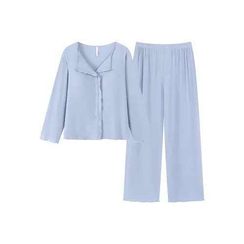 ROMANTIC·SPRING Пижамный комплект Женский Светло-синий