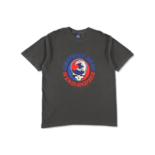 WIND AND SEA SS25 GRATEFUL DEAD X WDS Футболка Унисекс Угольный Серый