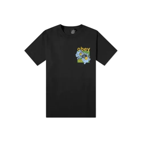 OBEY Черные Мужские T-рубашки