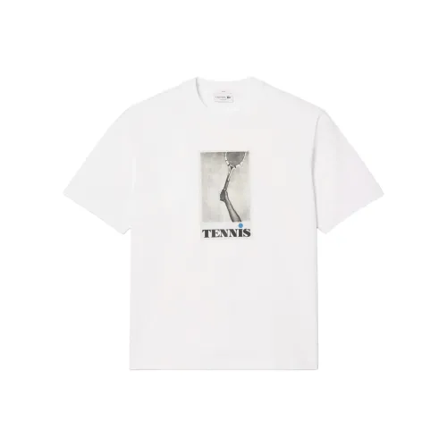 LACOSTE Белая унисекс футболка