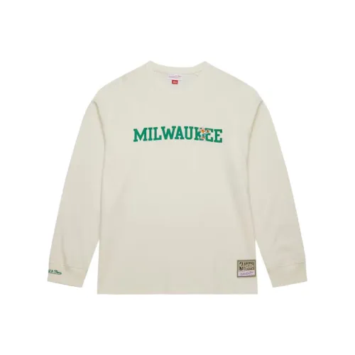 MITCHELL NESS X NBA Milwaukee Bucks T-Shirt Мужской Кремовый