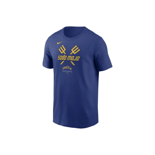 Nike Blue Men's T-Shirts Найк Синий Мужские Футболки