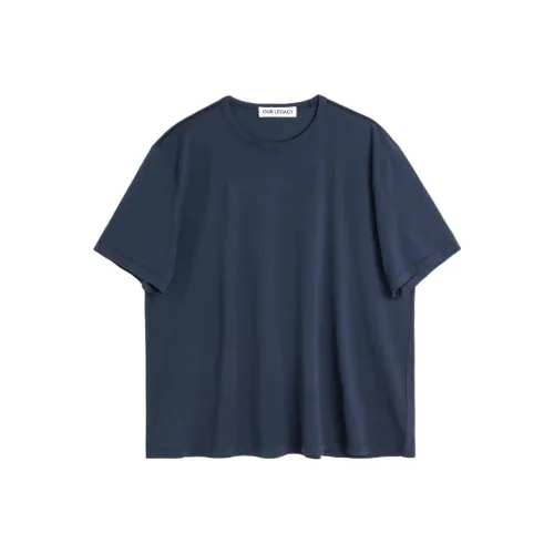 OUR LEGACY SS25 T-Shirt Мужской Темно-синий