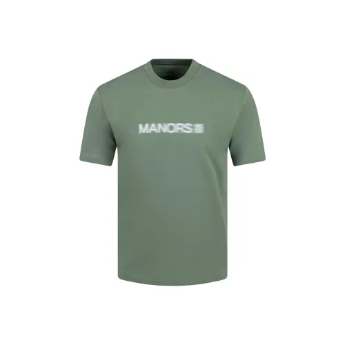 MANORS GOLF APPAREL Зеленая Мужская Футболка