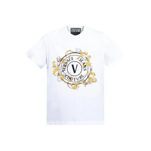 VERSACE JEANS COUTURE SS25 T-Shirt Мужской Белый