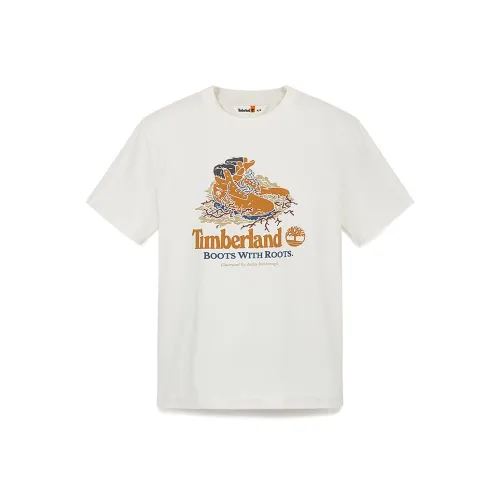 Timberland T-Shirt Мужская Винтажная Белая