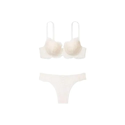 Victoria's Secret Комплект нижнего белья для женщин кремовый
