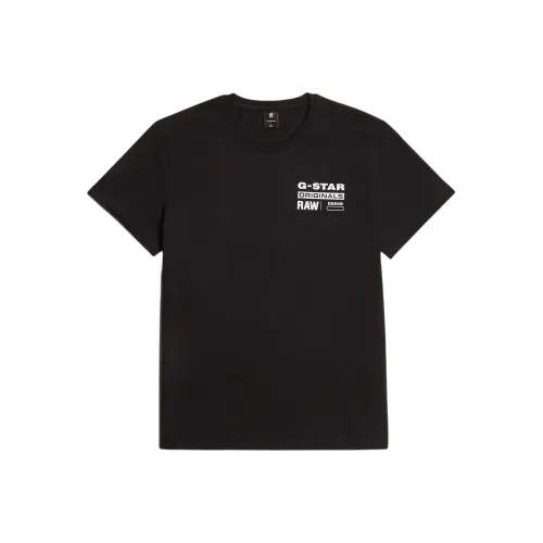 STAR RAW Черная мужская футболка