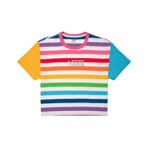 Vans TEE SS T-Shirt Унисекс Белый Желтый Синий