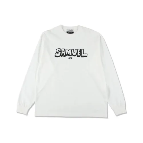 WIND AND SEA x SAMUEL X WDS L S футболка с длинным рукавом мужская белая