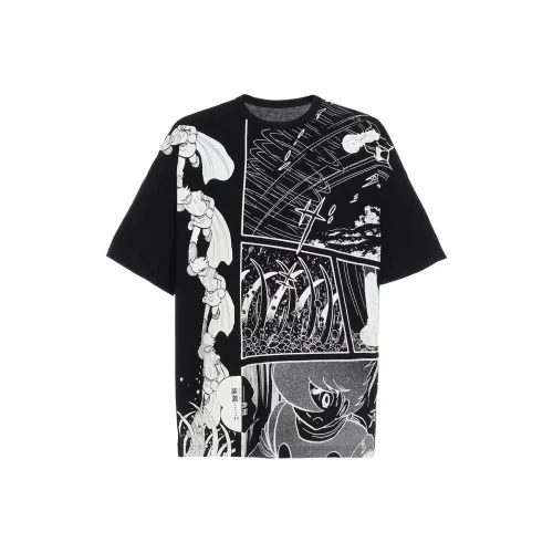Yohji Yamamoto x Humanoid 009 Collaboration Humanoid 009 Collaboration T-Shirt Унисекс Черный