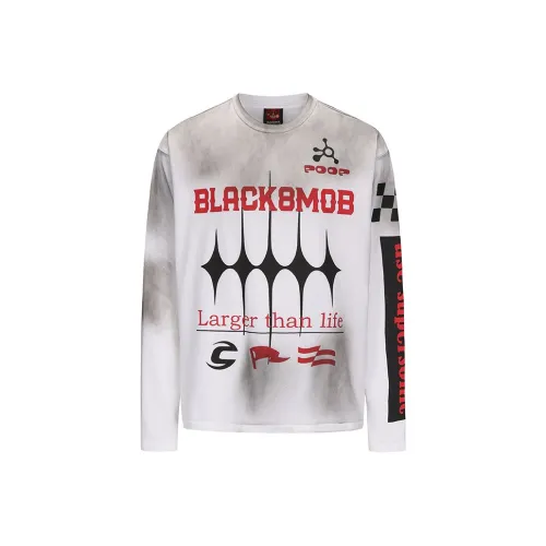 BLACK8MOB AW24 T-Shirt Унисекс Белый