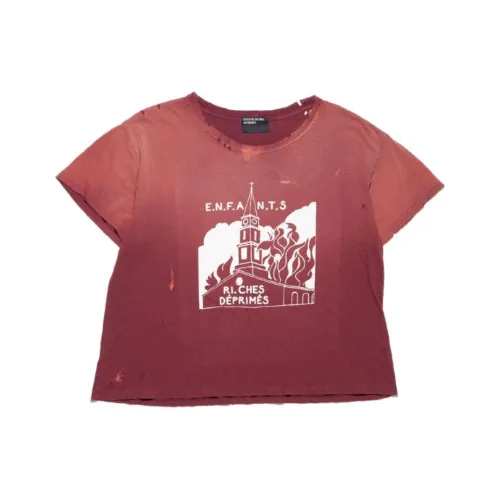 ENFANTS RICHES DEPRIMES SS25 T Рубашка Мужская Красная