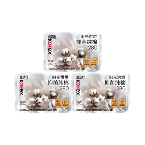 Kotex Солнечный свет Сушильные 100% хлопок Гигиенические прокладки