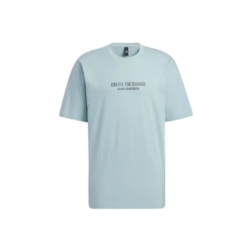 Adidas Blue Men's T-Shirts Adidas Синий Мужские Футболки