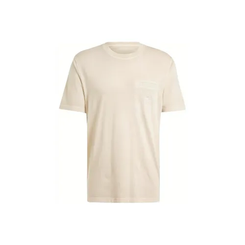 Adidas Originals Trefoil Essentials + Dye POCKET TEE T Shirt Мужская Бежевая