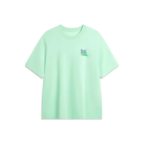 LINING Sports Life Collection Рукав с оборванным плечом T-рубашка Мужская Охлаждающая Зеленая