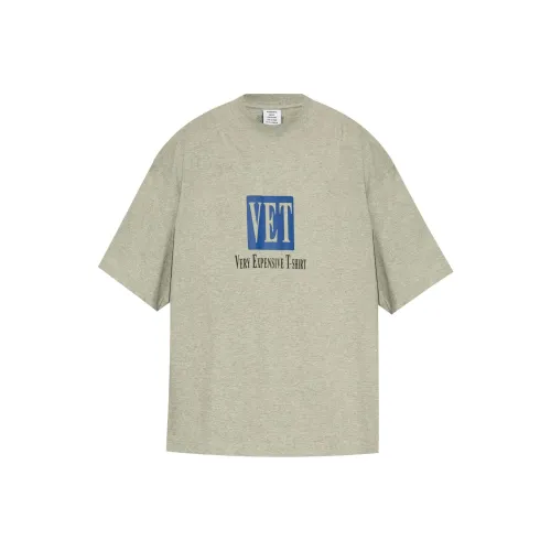 Vetements FW24 T-Shirt Unisex Gray Vetements FW24 Т-Рубашка Унисекс Серый