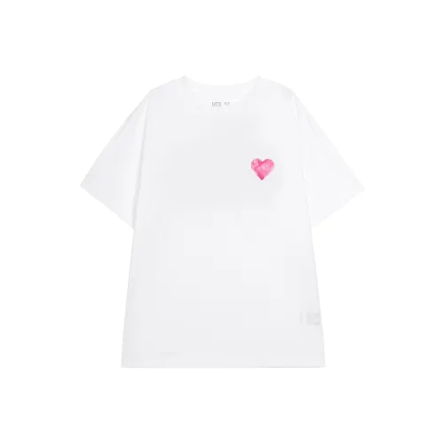 UNIQLO Treasure Co Бренд Белая Унисекс Футболка