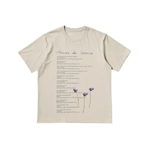 UNIQLO Louvre x Camille Henrot Collaboration Натуральные унисекс футболки