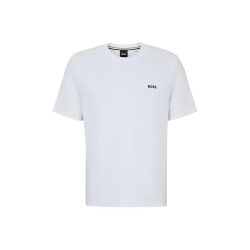 Hugo Boss Белая Мужская T-Рубашка