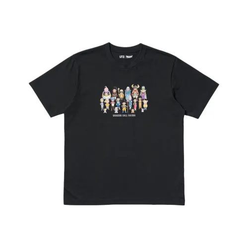 UNIQLO Dragon Ball Collaboration Черная Унисекс Футболка