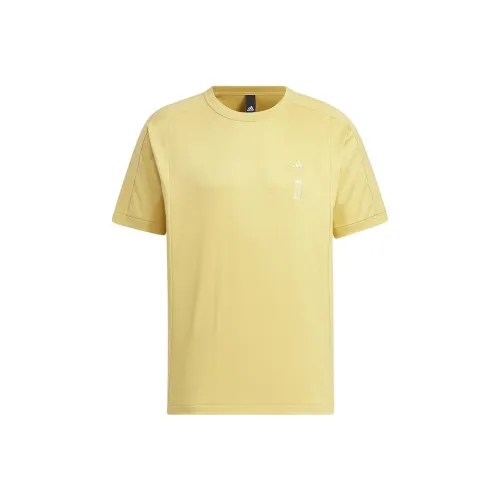 Adidas SS24 T Рубашка Мужская Желтая